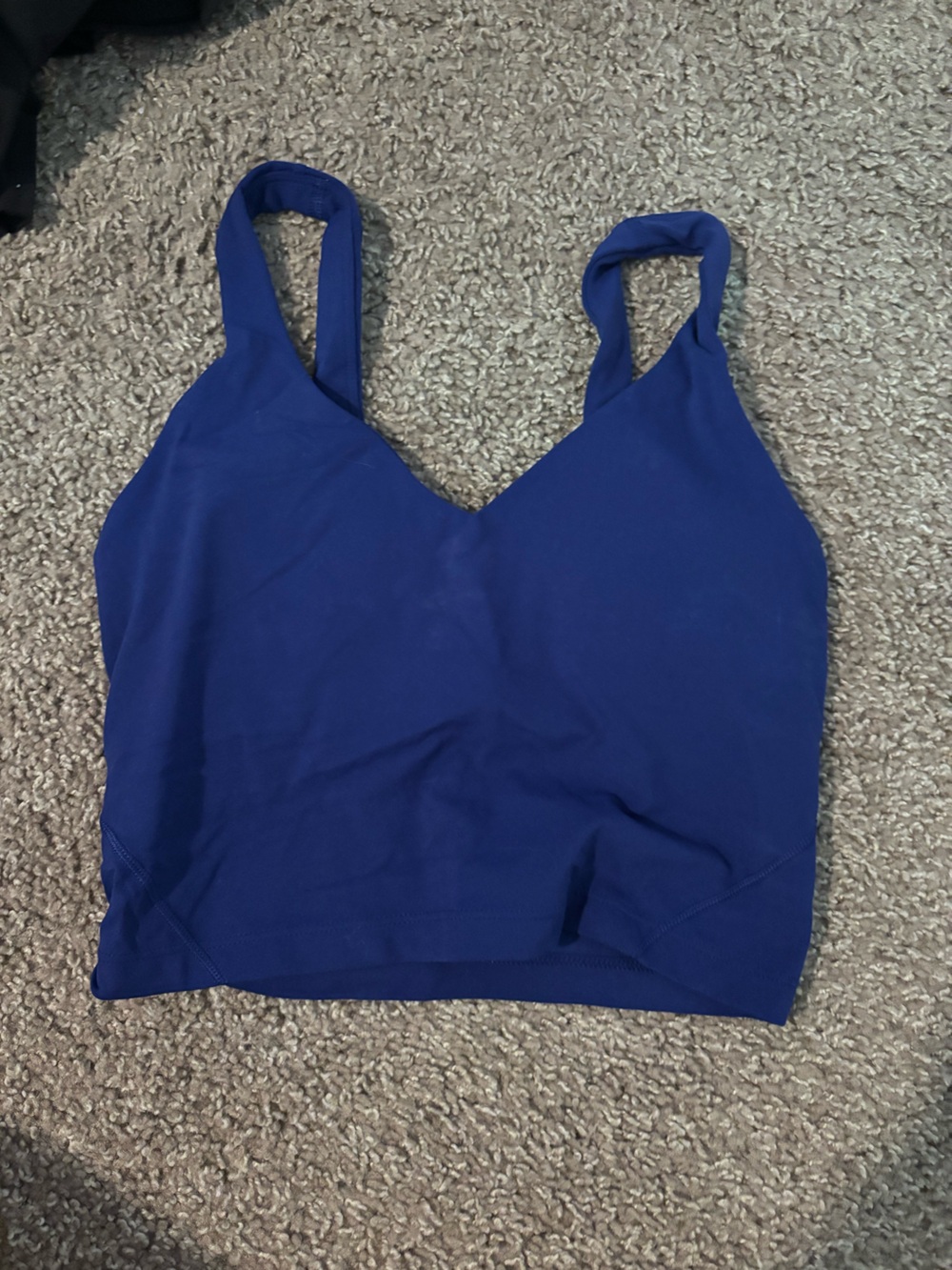 lululemon athletica Deep Blue V-Neck Cropped Camisole